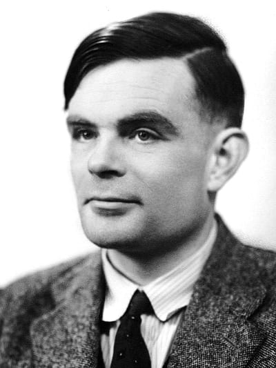 Photograph of Alan Turing, British mathematician and father of computer science