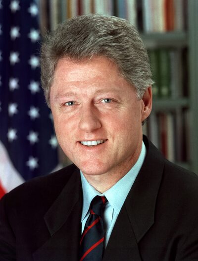 Bill Clinton delivering a speech