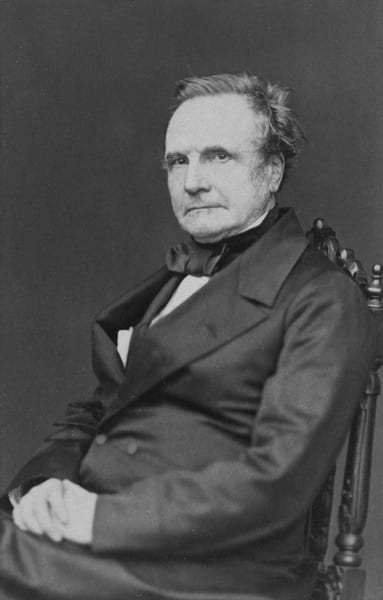 Portrait of Charles Babbage, 19th-century inventor and computing pioneer