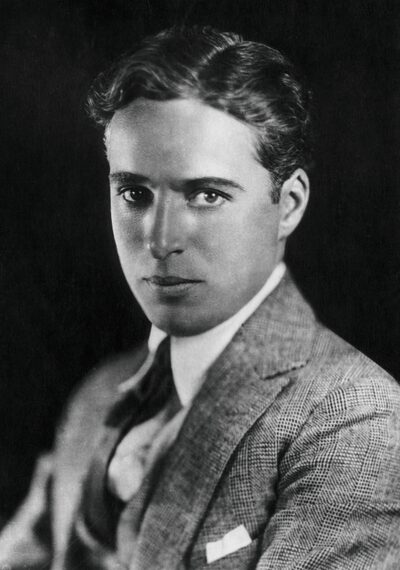 Charlie Chaplin as the Tramp character