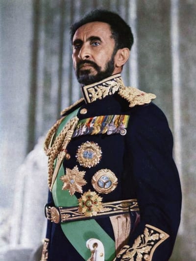 Photograph of Haile Selassie, Emperor of Ethiopia and African unity statesman