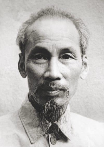 Photograph of Ho Chi Minh, Vietnamese revolutionary leader and founding president of North Vietnam