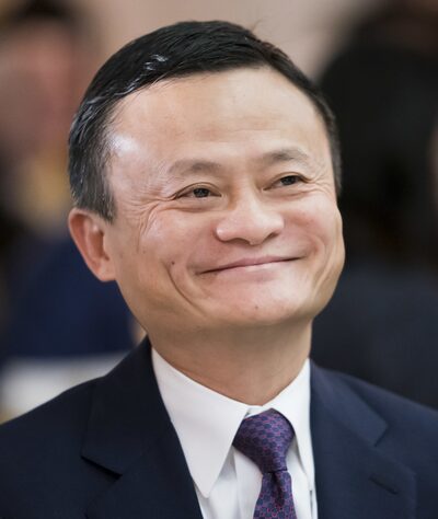 Jack Ma speaking at the World Economic Forum