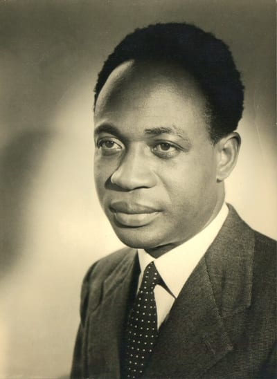 Photograph of Kwame Nkrumah, first president of Ghana and pan-Africanist leader