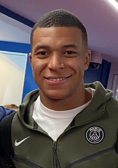 Kylian Mbappé celebrating a goal