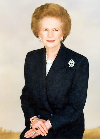 Photograph of Margaret Thatcher, first female Prime Minister of the United Kingdom