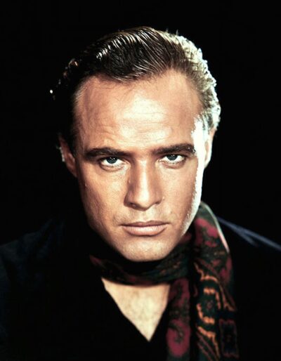 Marlon Brando in a classic film portrait