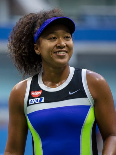 Naomi Osaka at a tennis tournament