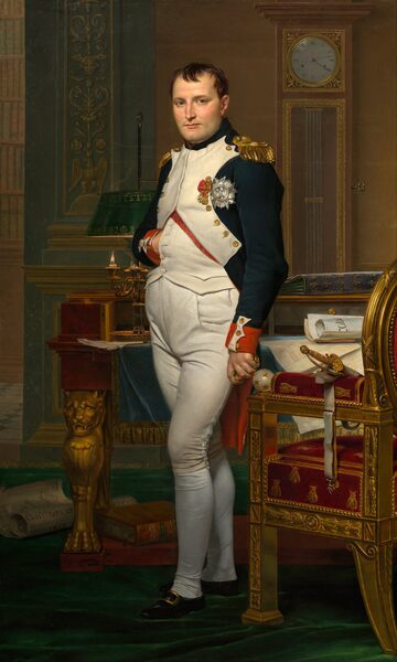 Napoleon Bonaparte in imperial regalia