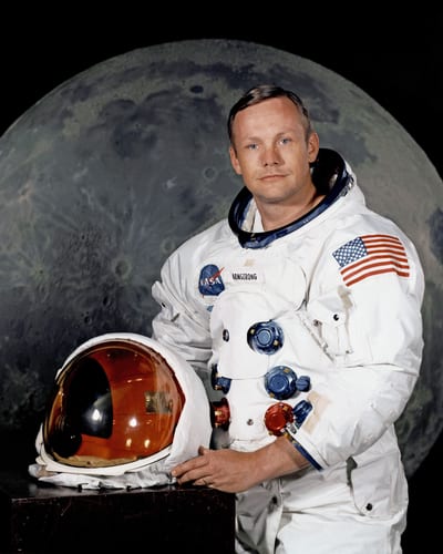 Photograph of Neil Armstrong, American astronaut and first person to walk on the Moon