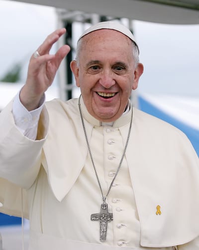 Pope Francis, head of the Roman Catholic Church