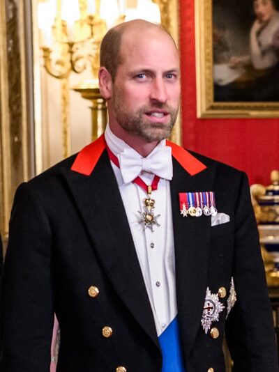 Prince William in formal attire