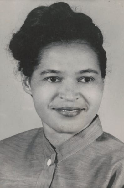 Photograph of Rosa Parks, American civil rights activist