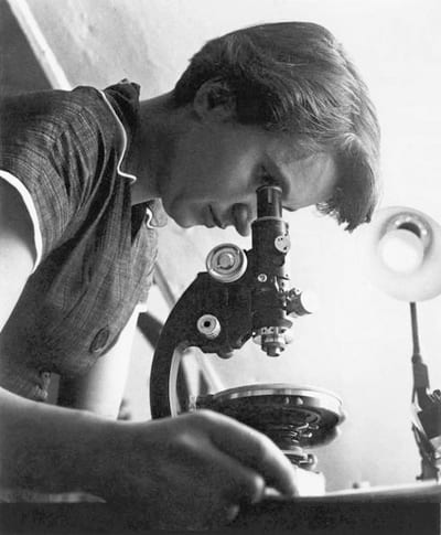 Photograph of Rosalind Franklin, British chemist and X-ray crystallographer