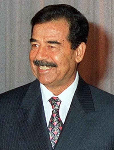 Saddam Hussein, former President of Iraq