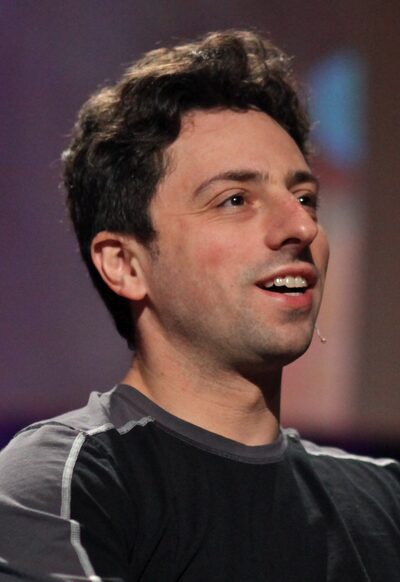 Sergey Brin at a technology conference