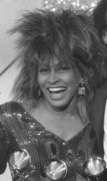 Tina Turner performing on stage