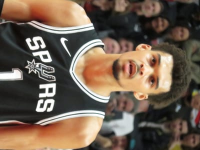 Victor Wembanyama on the basketball court